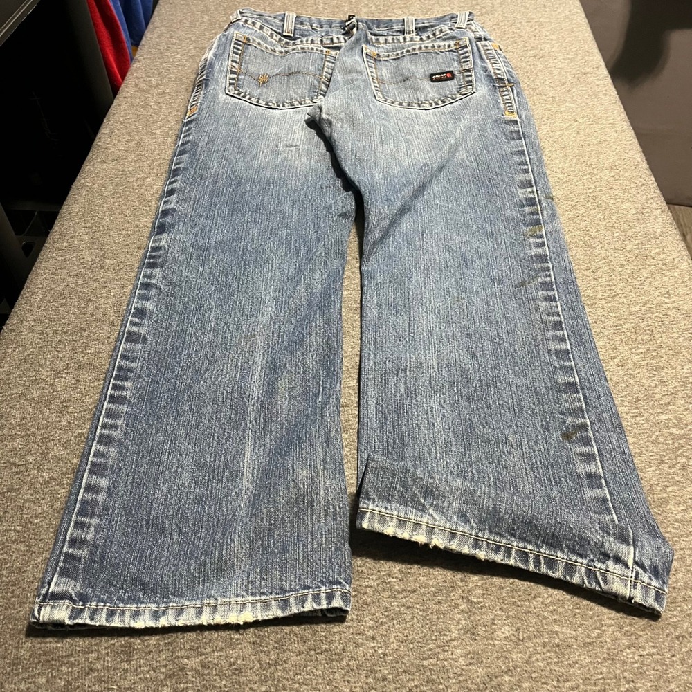 Ariat FR M4 Low Rise Boot Cut Jeans Mens 32x32 Blue Flame Resistant Workwear